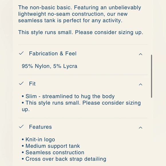 NWT Alala Barre Seamless Tank in White Size Small $65 - Picture 7 of 16